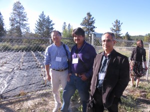 Ping Liang, Victor Gonzalez and Soheil Mahmoud at the 2014 BC Lavender Workshop