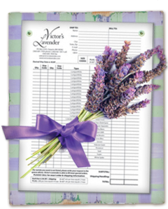 Victor's Lavender Order Form